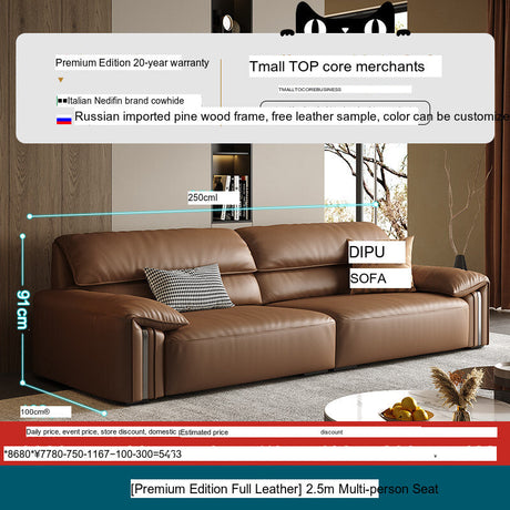 DIPU Kody Modern Retro Leather Sofa from DIPU