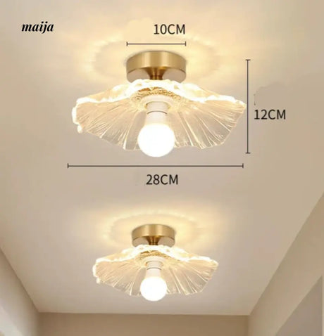 GVG Lotus Leaf Crystal Ceiling Light from Kaiyashi