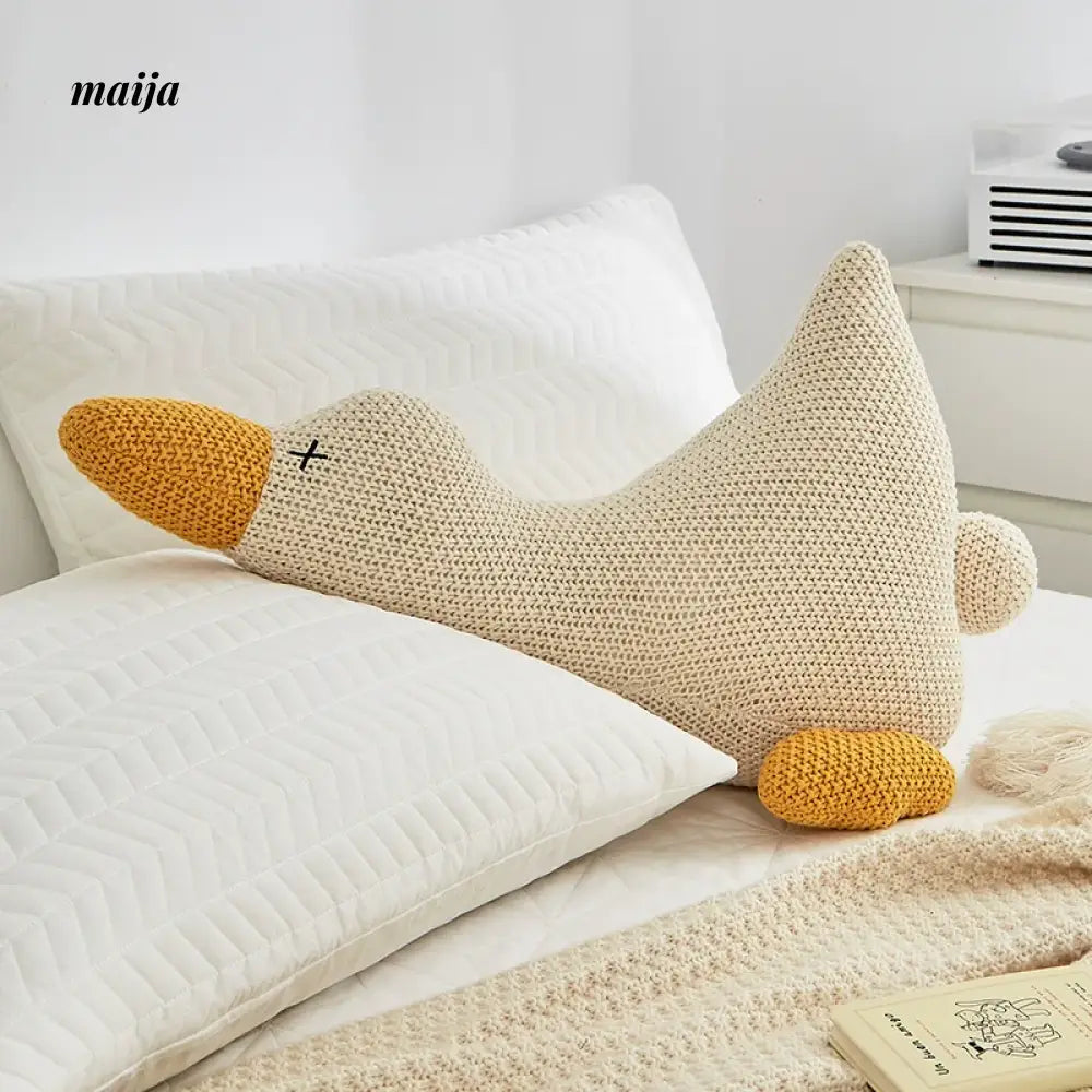 MAN YUE HOME Duck-Themed Cartoon Sofa Pillow for Bed Use from MAN YUE HOME