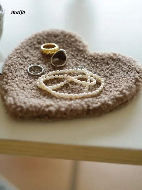 Fleece Heart Coaster from Wilde Früchte