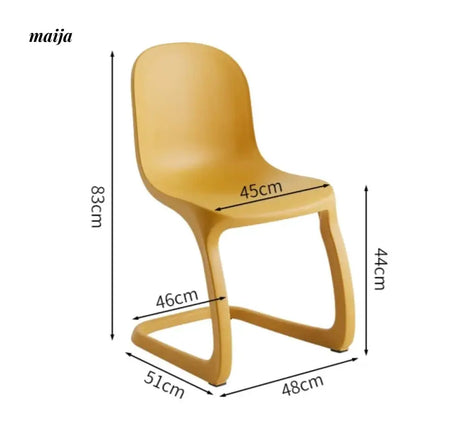 Bruno Plastic Dining Chair from maija