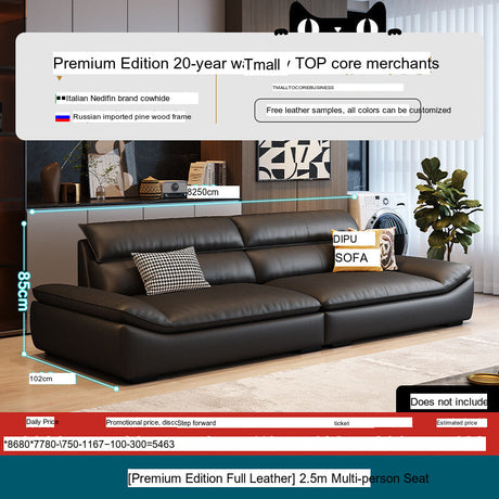 DIPU Roman Modern Leather Sofa from DIPU