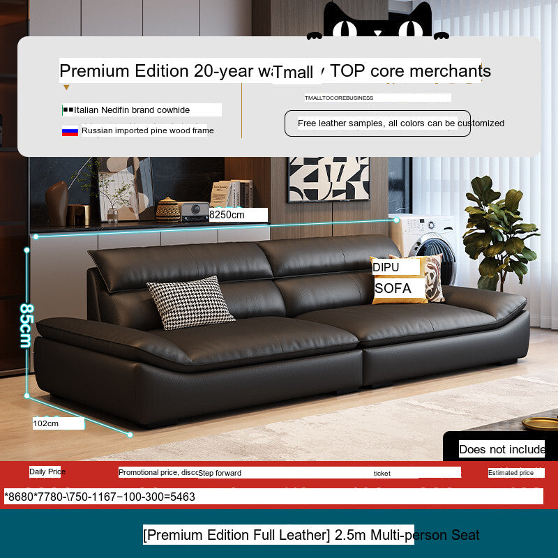 DIPU Roman Modern Leather Sofa from DIPU