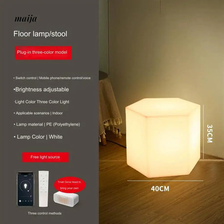 YUNLU Hexagonal Side Table Lamp from MODENG