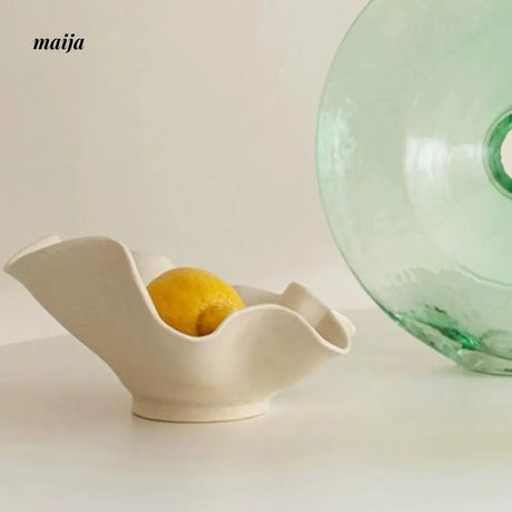 MUYE Wavy Cream Fruit Bowl from MUYE