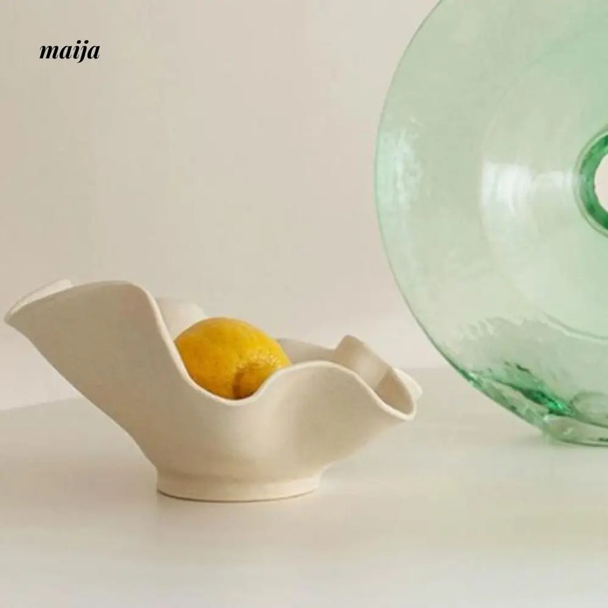 MUYE Wavy Cream Fruit Bowl from MUYE