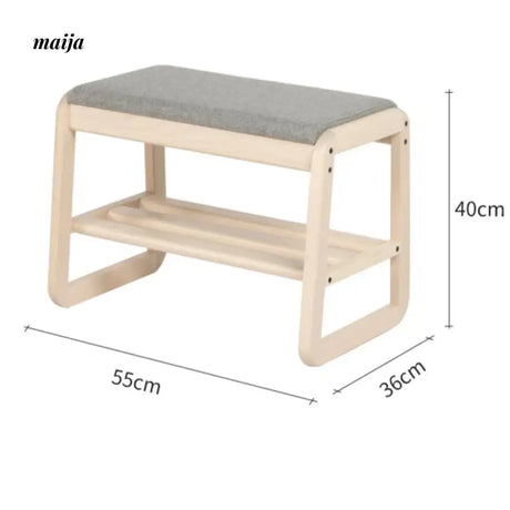 Eliot Solid Wood Shoe Changing Bench from maija