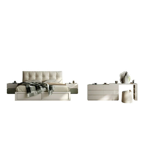 AIWO Bastien Wardrobe with Desk and Handle-Free Modern Design from AIWO