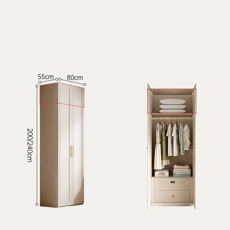 AIWO Marcel Light Luxury Glass Door Wardrobe with Modern Aesthetic from AIWO