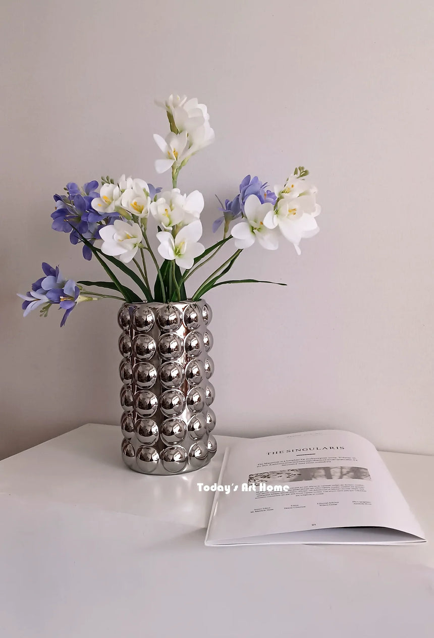 TODAYARTIST Celeste Creamy Silver Ceramic Jewelry with French Flair from TODAYARTIST