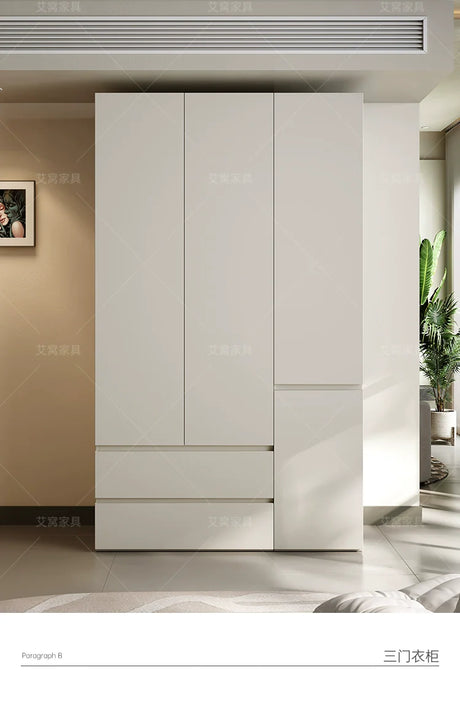 AIWO Odette Cream Ceiling-High Wardrobe for Small Apartments from AIWO