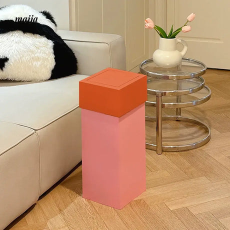 MUSN Cream Wind Trash Bin from MUSN