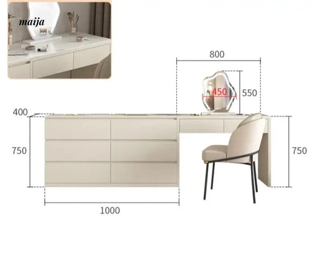 MEIHOUSE Universal Dressing Table Advanced Bedroom Storage System from MEIHOUSE