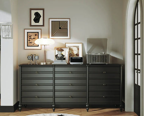LINYUE Noelle French Solid Wood Eight-Drawer Sideboard from LINYUE