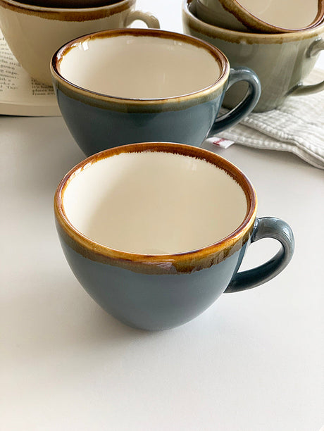 YASUKI Evangeline Vintage French-Inspired Ceramic Tea Cup from YASUKI