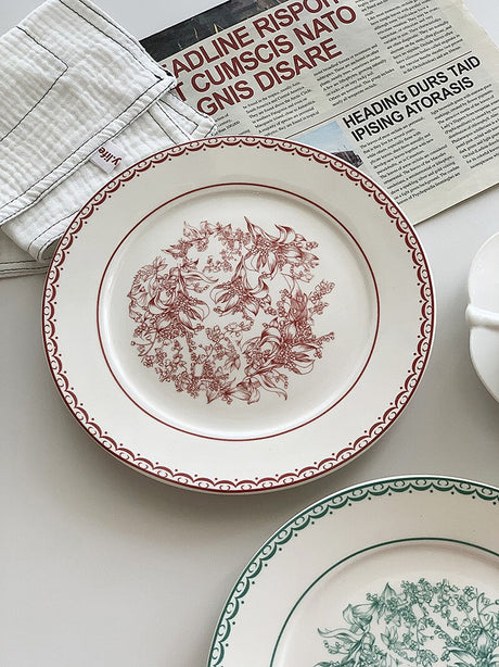 YASUKI Jacques Elegant Bling Ceramic Dining Plate from YASUKI
