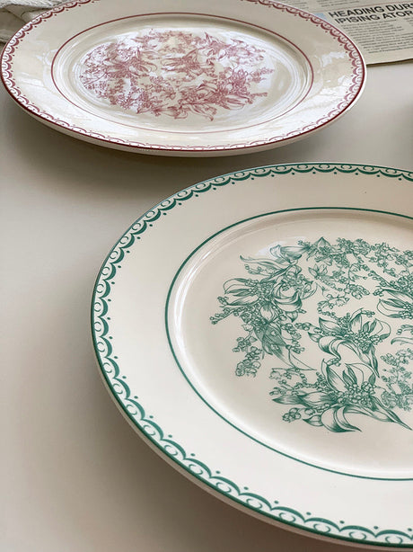 YASUKI Jacques Elegant Bling Ceramic Dining Plate from YASUKI