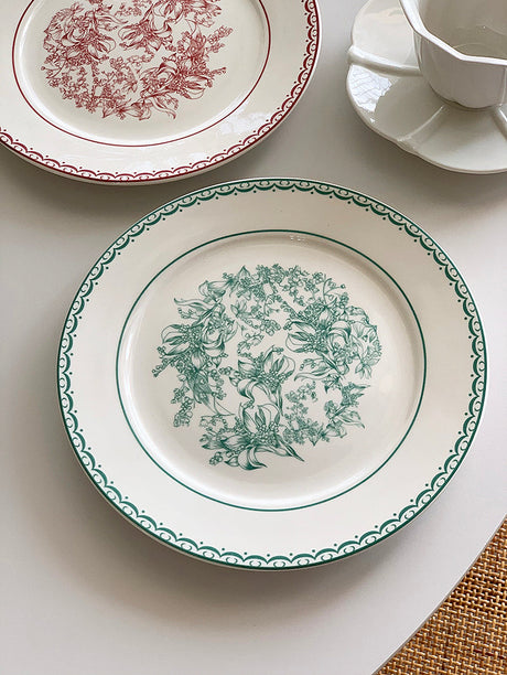 YASUKI Jacques Elegant Bling Ceramic Dining Plate from YASUKI