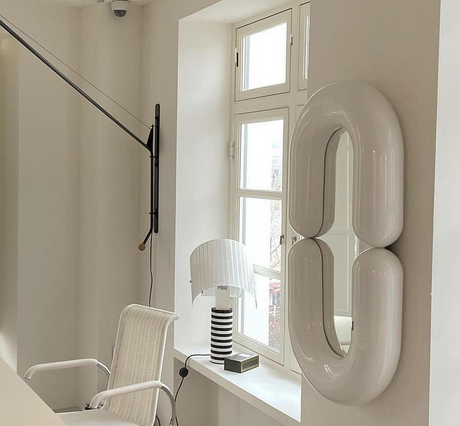 DENMARK Oliver Elegant Full-Body Cream Mirror from DENMARK