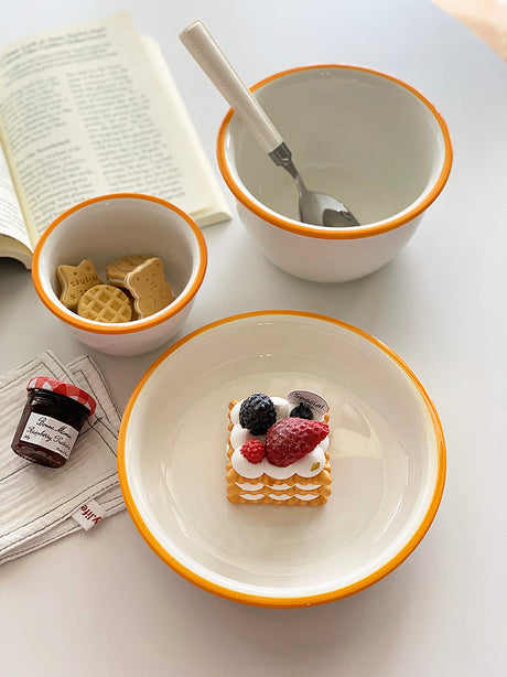 YASUKI Juniper Elegant Colorful Ceramic Bowl from YASUKI