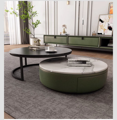 FASATI Oliver Chic Modern Round Coffee Table from FASATI