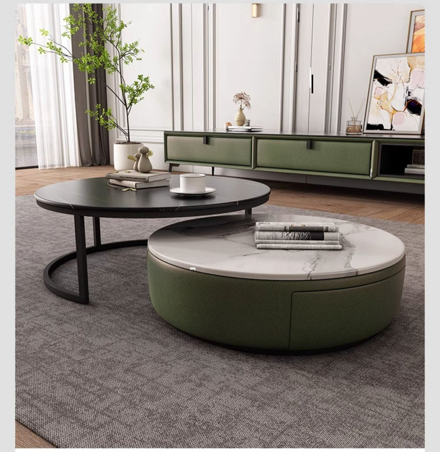 FASATI Oliver Chic Modern Round Coffee Table from FASATI