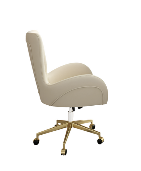 LATE AUTUMN Leather Office Desk Chair with High Back from LATE AUTUMN