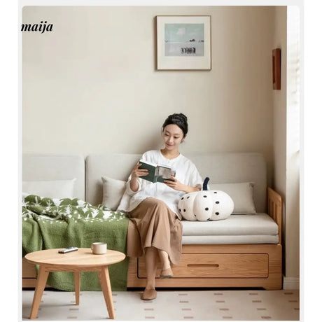 GENJI Andy Solid Wood Sofa Bed with Storage from GENJI