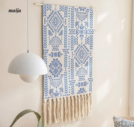 MAN YUE HOME Retro Woven Tapestry for Bedroom Canvas Decor from MAN YUE HOME
