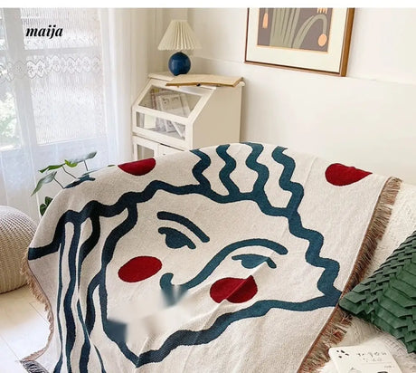 MAN YUE HOME INS Art Blanket for Sofa or Living Room Use from MAN YUE HOME