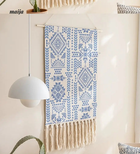 MAN YUE HOME Retro Woven Tapestry for Bedroom Canvas Decor from MAN YUE HOME
