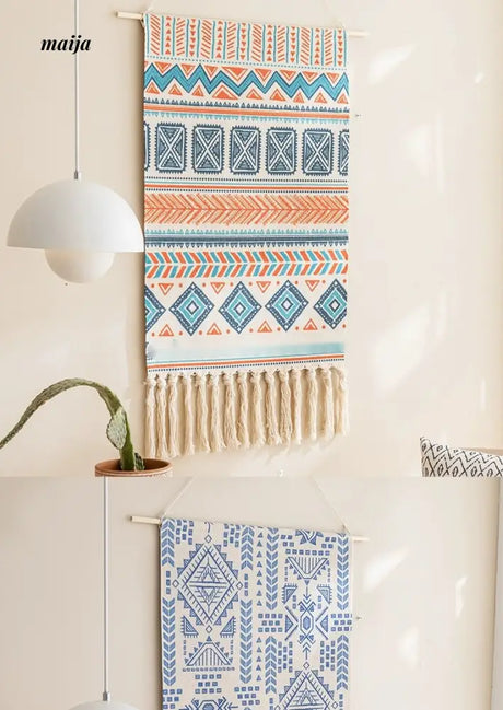 MAN YUE HOME Retro Woven Tapestry for Bedroom Canvas Decor from MAN YUE HOME