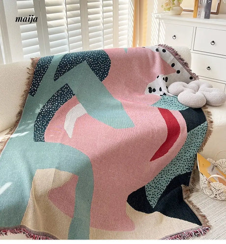 MAN YUE HOME INS Art Blanket for Sofa or Living Room Use from MAN YUE HOME
