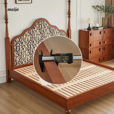 DOSMARS Evelyn Allory Wood Solid Bed from DOSMARS