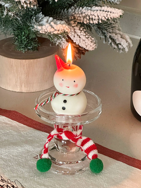 MELONGIRL Christmas Tree Snowman Candle from MELONGIRL