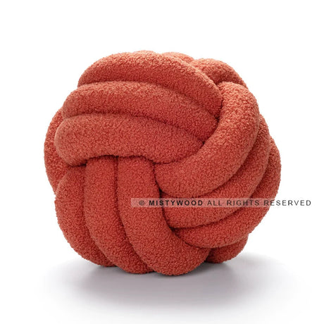 MISTYWOOD Lamb Cashmere Knot Pillow for Sofa from MISTYWOOD