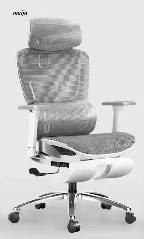 Black and White E2 Ergonomic Office Chair from Hbada