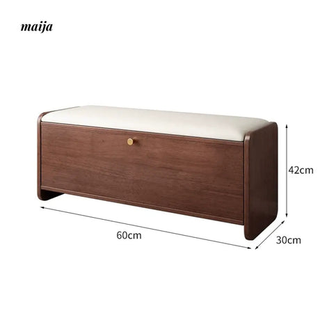 Huffman Solid Wood Shoe-Changing Stool from maija