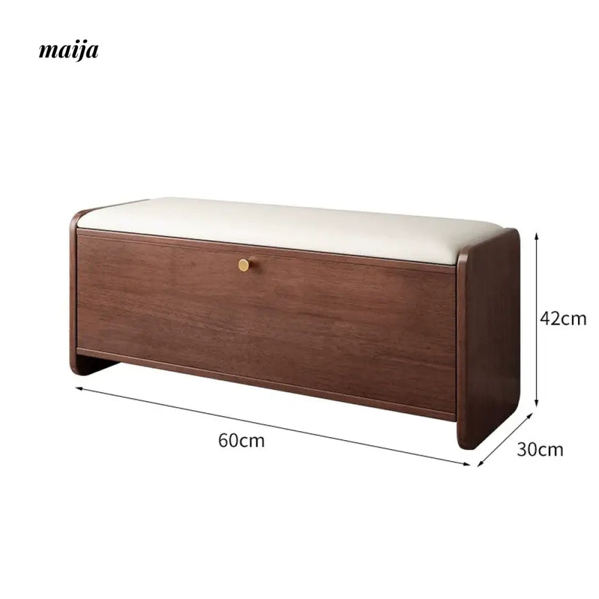 Huffman Solid Wood Shoe-Changing Stool from maija