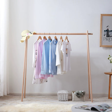 Jessie Solid Wood Clothing Rack from maija