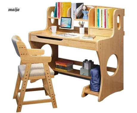 Jasper Full Wooden Study Desk Set from maija