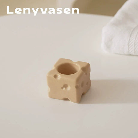 LENYVASEN Remy Cheese Ceramic Toothbrush Rack from LENYVASEN