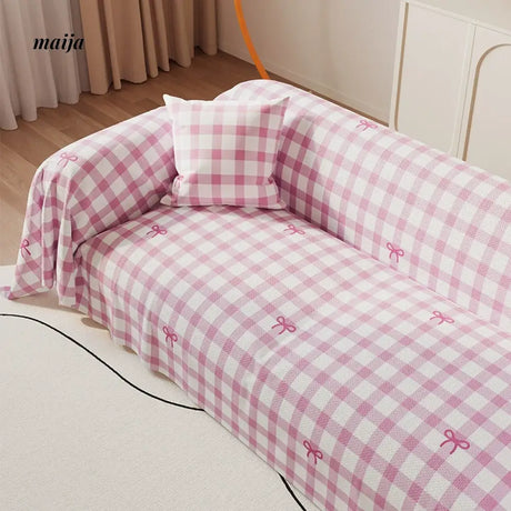 Checkered Sofa Cover from maija