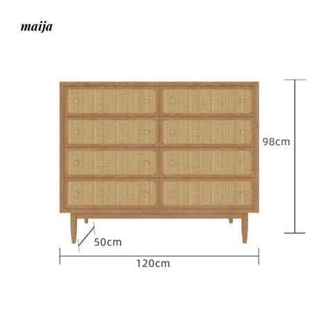 HARUNO Betty Rattan Drawer Cabinet from HARUNO