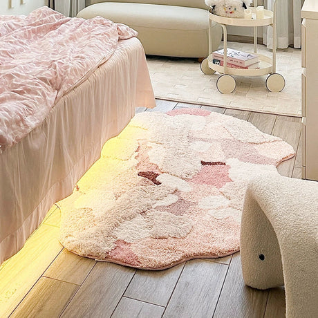 KENZAKI Sakura Snow Washable Rug from KENZAKI