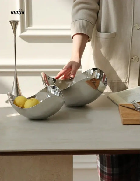 COLOURHUNTER Scandinavian Stainless Steel Fruit Bowl from maija