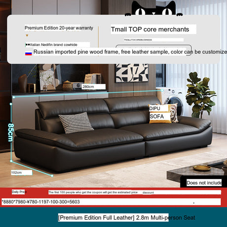 DIPU Roman Modern Leather Sofa from DIPU