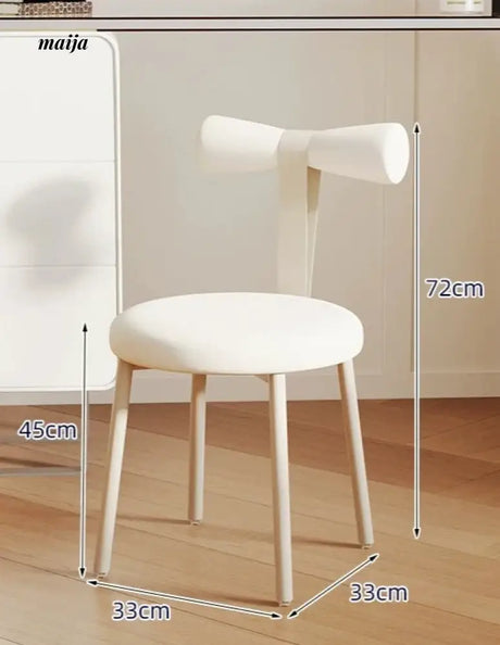 Bow Cream Dressing Chair from Kaiyashi