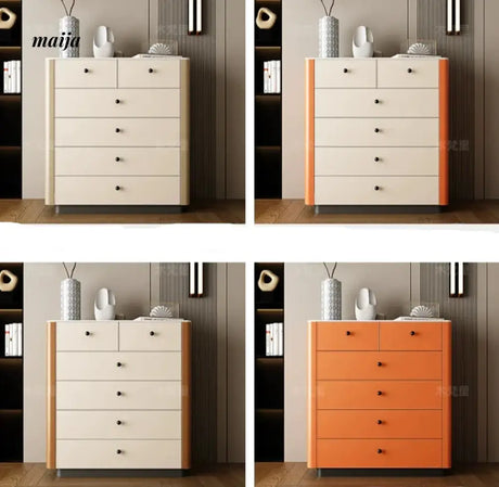 Jacobson Leather Wrap Chest of Drawers from Mufanli