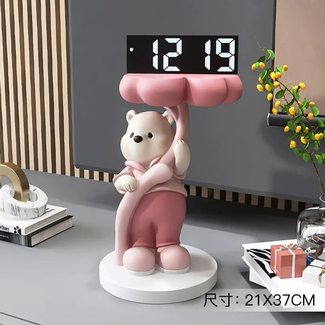 YUNCAN Bella Cream Bear Clock from YUNCAN